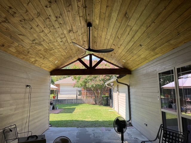 Custom patio cover project by Dynamo Home Improvements