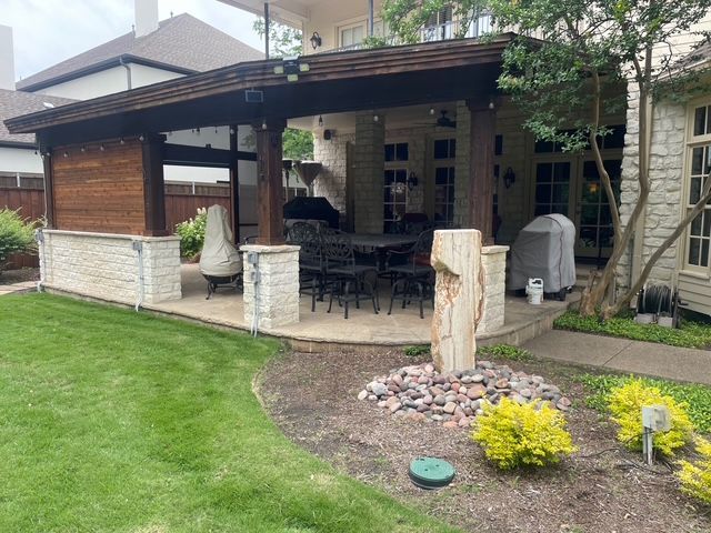 Custom patio cover project by Dynamo Home Improvements