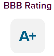 BBB A+ rating badge
