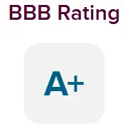 BBB A+ rating badge